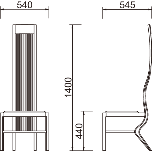 モンローチェア S-7122SA-BL｜天童木工