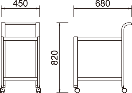 ワゴン T-2093ME-NT｜天童木工