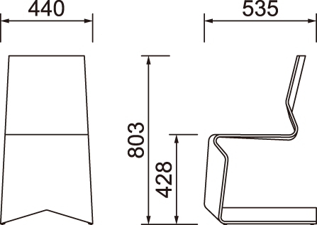 チェア T-3205MP-BX｜天童木工