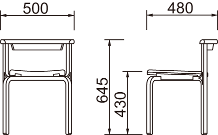 チェア T-5348WB-NT｜天童木工