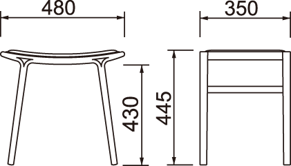 スツール T-5576NA-ST｜天童木工