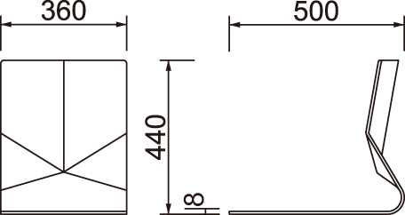 座イス T-5812MR-UB｜天童木工