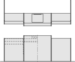正副議長机 A-6530NA-ST｜天童木工