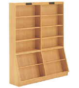 単式傾斜高書架