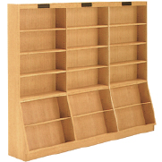 単式傾斜高書架