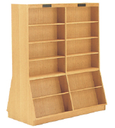 複式傾斜高書架