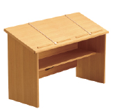 新聞閲覧机（単式2連）