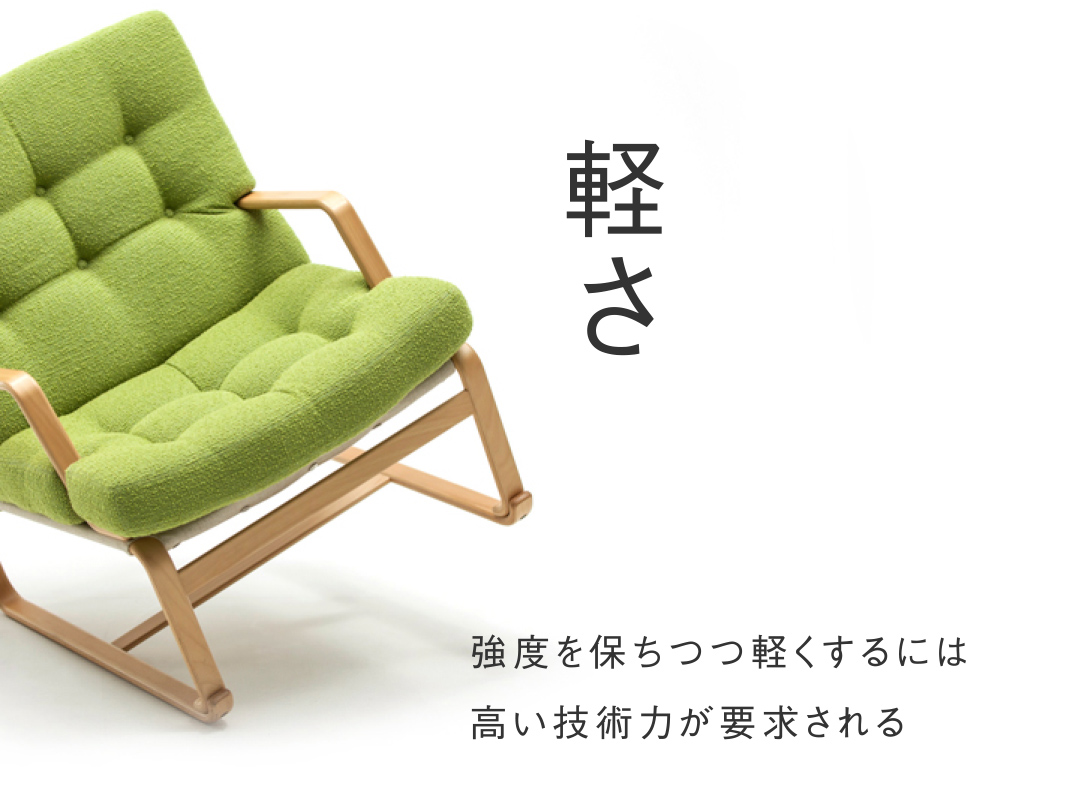 軽さ